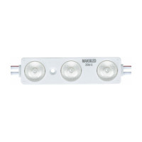 Светодиодный модуль MAKSILED 1.44Вт, 12В, IP67, SMD2835 3LED, 30лм, синий, 20 шт./упаковка ML-M3SM-L-2835-B