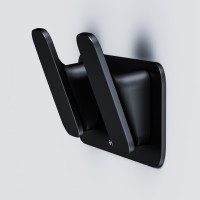 Двойной крючок для полотенец AM.PM Inspire 2.0 черный A50A35622