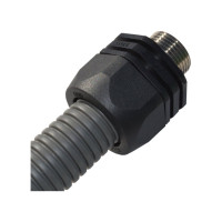 Муфта для гофрированных труб WEYER WQGDM-M20G/AD21.2 - коннектор прямой, нар. M20x1.5 WE0900900