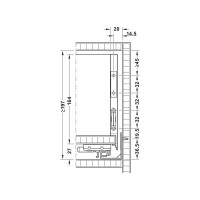 Комплект боковин Hafele Matrix Box A серый, 175x500 мм 552.23.415