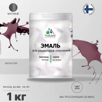 Эмаль EcoCorr MALARE для труб и радиаторов отопления, для батарей, водная акриловая без запаха матовая, византия, 1 кг ЭЭКОВИЗМ0100