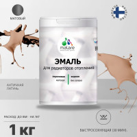 Эмаль EcoCorr MALARE для труб и радиаторов отопления, для батарей, водная акриловая без запаха матовая, античная латунь, 1 кг ЭЭКОАНЛМ0100