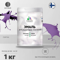 Эмаль EcoCorr MALARE для труб и радиаторов отопления, для батарей, водная акриловая без запаха матовая, георгин, 1 кг ЭЭКОГЕОМ0100