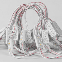Светодиодный модуль MAKSILED 0.96вт, 24в, ip67, smd2835 2led, 160лм, холодный белый, 40 шт./упаковка ML-M2SM-L-2835-СW-24V