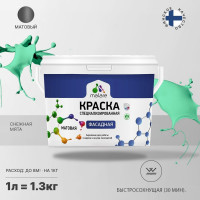 Фасадная краска MALARE Professional цвет снежная мята, 1 л 2036773323792