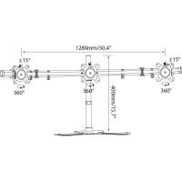 Кронштейн для мониторов CACTUS CS-VM-MP330S-AL серебристый, 15"-24" макс. 8 кг, настольный, наклон 2 441663