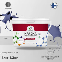 Краска MALARE от плесени и грибка, оникс, 1.3 кг КБСПТОНИМ0130