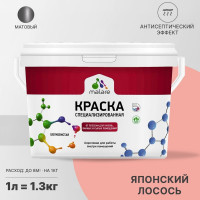 Краска MALARE от плесени и грибка, японский лосось, 1.3 кг КБСПТЯПЛМ0130