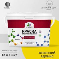 Краска MALARE от плесени и грибка, весенний адонис, 1.3 кг КБСПТВЕАМ0130