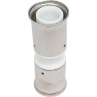 Муфта HENCO ПВДФ пресс, белая, 32x32 15PKW-3232