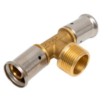 Тройник HENCO НР, латунь пресс, 20x3/4"x20 14P-200520