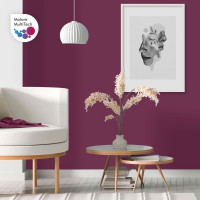 Износостойкая моющаяся краска MALARE Professional для стен и обоев, матовая, орхидея, 2.7л 2036752273049