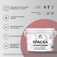 Краска для деревянных окон и дверей MALARE матовая, аквамарин, 10 кг. КЛТКСААКВМ1000