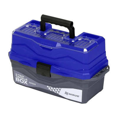 Nisus Ящик для снастей Tackle Box трехполочный синий N-TB-3-B 241403