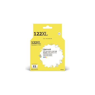 Картридж T2 (CC564HE/CC564/122XL/122 XL) для HP Deskjet 1050, 1510, 2050, 3000, 3050, цветной IC-H564