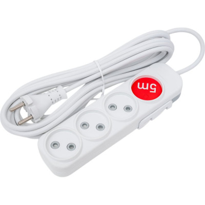 ELBI Myra Удлинитель 4вх с защитными шторками 5м (2x0,75) 527-010205-450