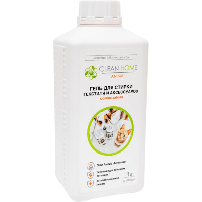 CLEAN HOME Гель для стирки для загрязнений животного происхождения 1л 504