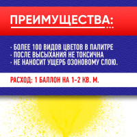 Флуоресцентная краска-спрей Abro желтая №1005 473 мл SPOF-1005-R