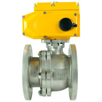 Шаровой кран DN.ru КШФП.316.200 Ду80 Ру16 с электроприводом QT-015 24В D160-02119