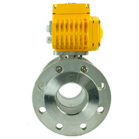 Шаровой кран DN.ru КШФП.316.200 Ду80 Ру16 с электроприводом QT-015 24В D160-02119