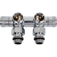 Угловой узел SR Rubinetterie Tondera 50 мм, запорный 1/2"х3/4" Е, хром 0699-1500C0E0