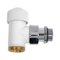 Угловой клапан SR Rubinetterie Tondera термостатический, 1/2"х3/4" Е, белый 0633-1500VCEA