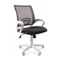 Компьютерное кресло CHAIRMAN 696 белый пластик TW-12/TW-04 серый N 00-07017608
