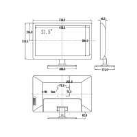Монитор для видеонаблюдения Amatek AV-M22PF 21.5" TFT-LED 7000296