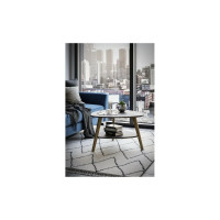 Журнальный стол Мебелик Бруклин серый бетон/дуб сонома 6932