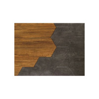 Журнальный стол Мебелик Китч дуб американский/серый бетон 5016