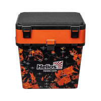 Helios Ящик рыболовный зимний SHARK оранжевый HS-IB-19-SHO 00000314924