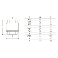 Обратный клапан SR Rubinetterie Mondial с латунным затвором, 1 1/2" 0170-4000G000