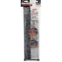 Шаблон пластиковый прозрачный для фрезерования букв высотой 57 мм, 4 пластины TREND TEMP/LUC/57