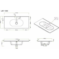Керамическая раковина BelBagno LOVE LOV-1000-LVB