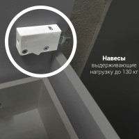 Тумба под раковину в ванную 1Marka Lina Classic New 85 см напольная Белый глянец У94494