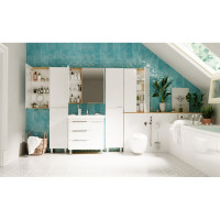 Зеркальный шкаф 1Marka Gaula 60 2д. White У92511