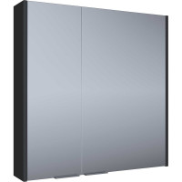 Зеркальный шкаф 1Marka Gaula 80 2д. Графит У92543