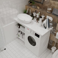 Тумба 1Marka Wash 48Н 1д. Белый глянец Ц0000002638