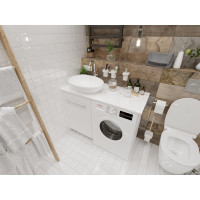 Тумба 1Marka Wash 48Н 1д. Белый глянец Ц0000002638