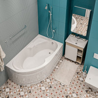 Акриловая ванна 1Marka "DIANA" 150x90, асимметричная правая 01ди1590п