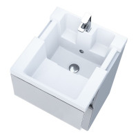 Тумба с раковиной Marka One в ванную Bumble 40см подвесная с 1 ящиком Ц0000001481