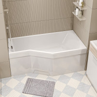 Акриловая ванна Marka One "Convey" 17075 асимметричная правая белая 01кон1775п