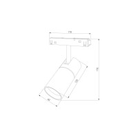 Трековый светильник Elektrostandard Slim Magnetic R02 12W 4200K черный 85012 01 a057200