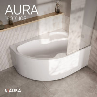 Ванна Marka One AURA 160x105 R 01ау1610п