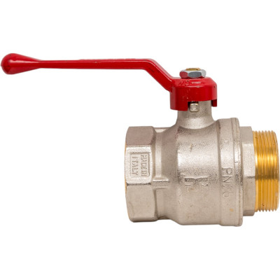 Шаровой кран Tiemme Mistral НВ, 2", красный рычаг 2360026
