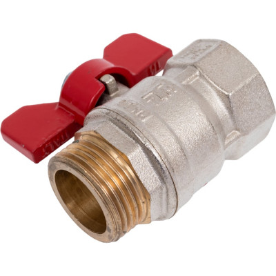 Шаровой кран Tiemme Mistral НВ, 1", красная бабочка 2360011