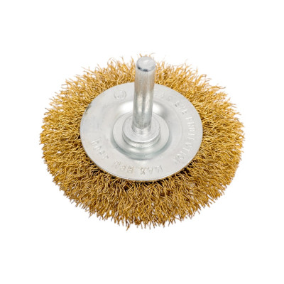 Кордщетка радиальная с хвостовиком Flex 207-206 (63 мм; d6; гофрированная латунированная проволока) HAMMER 32446