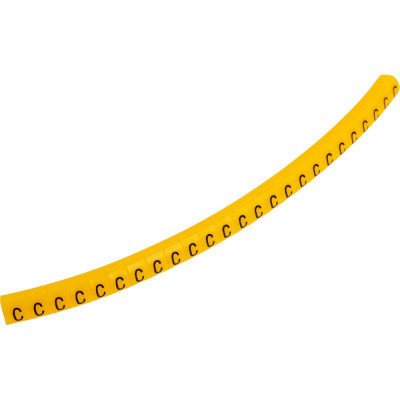 Маркировка кабеля Klemsan (кольцо) KG1 (0,75...4 мм.кв.), "C" (уп. 100 шт.) 1000 шт. 0.0.0.5.515012