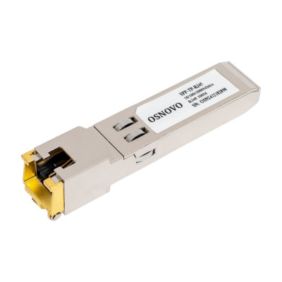 Медный SFP модуль OSNOVO SFP-TP-RJ45 Gigabit Ethernet с разъемом RJ45. sct0997