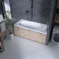 Акриловая ванна Marka One PRAGMATIKA 173-155x75 прямоугольная белая 01пр17375